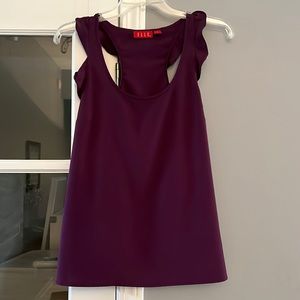 Elle Plum Razor Back Top, Size S